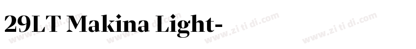 29LT Makina Light字体转换